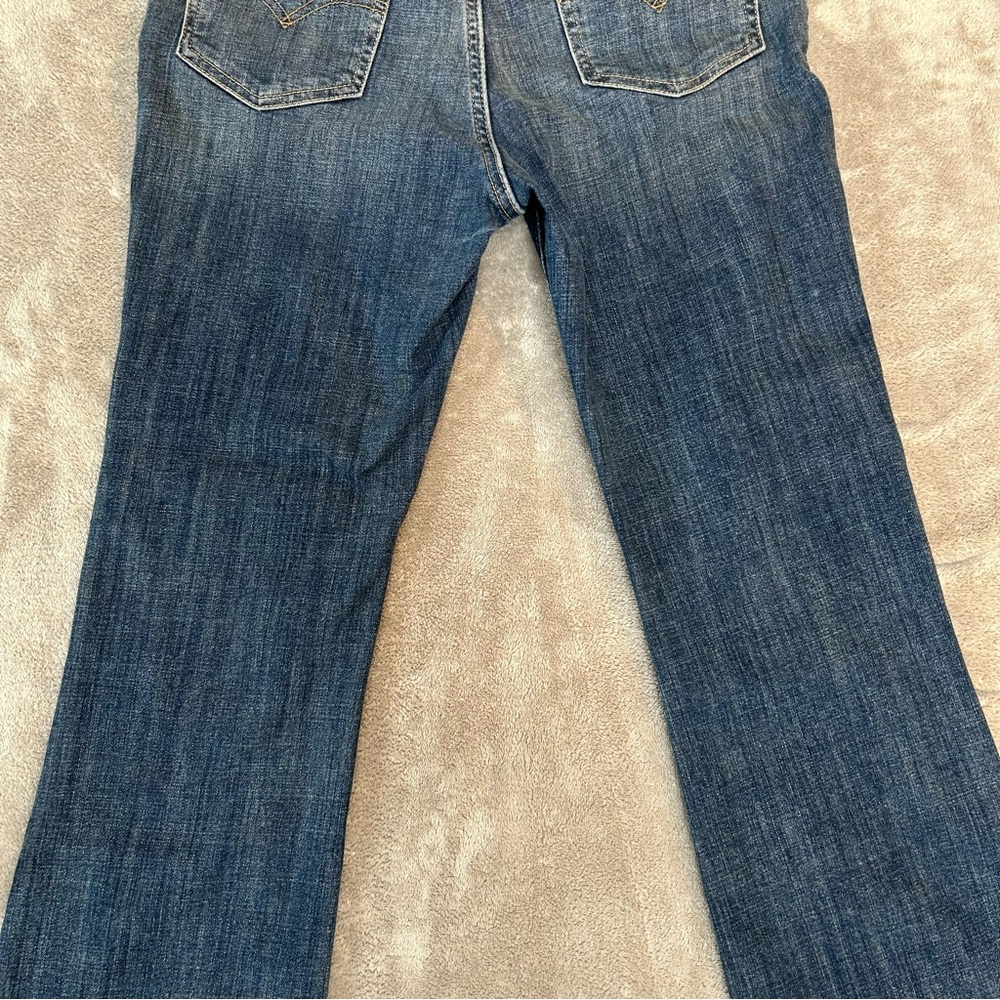 725 High Rise Bootcut Women's High Rise Wide Legs Levis Jeans Color Blue Size 28 - Picture 11 of 16